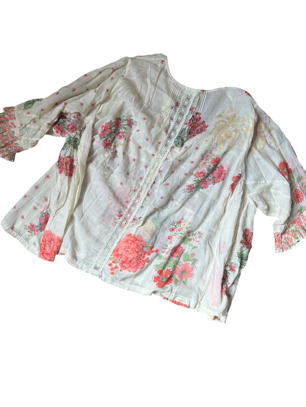 Free People Hey Lover Floral Printed Flowy Top - Picture 5 of 7